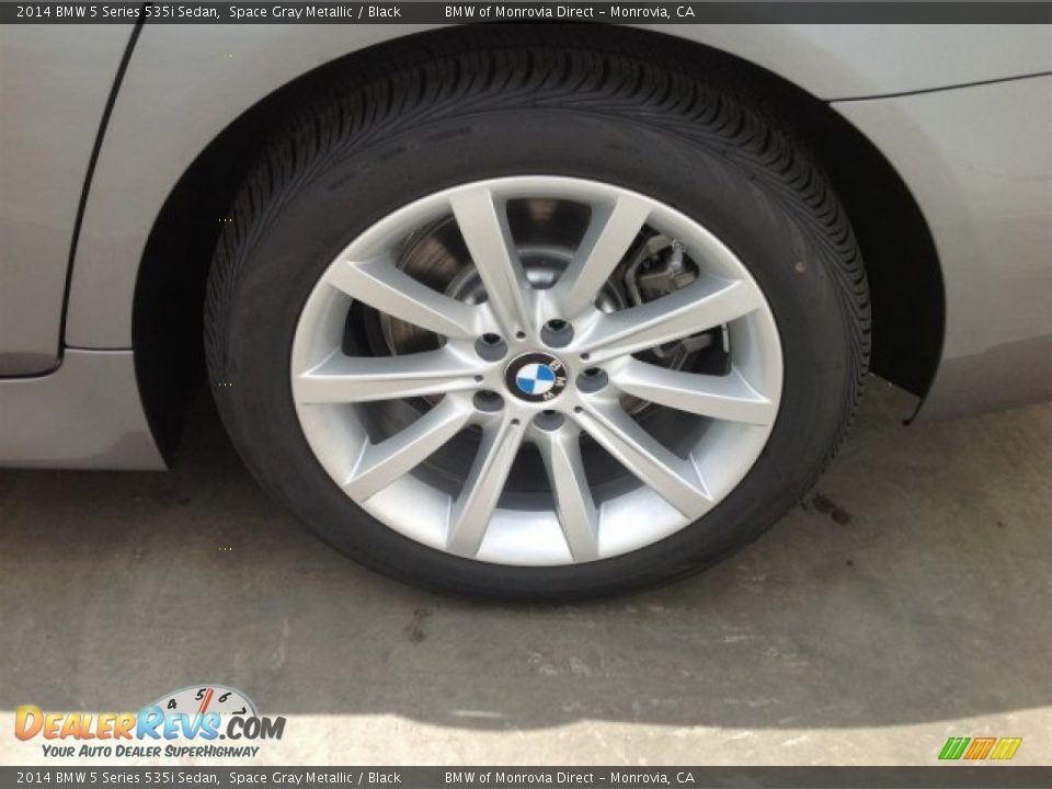 2014 BMW 5 Series 535i Sedan Space Gray Metallic / Black Photo #4