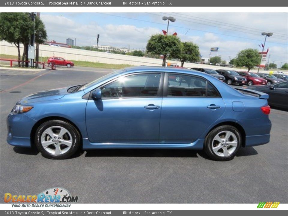 2013 Toyota Corolla S Tropical Sea Metallic / Dark Charcoal Photo #4