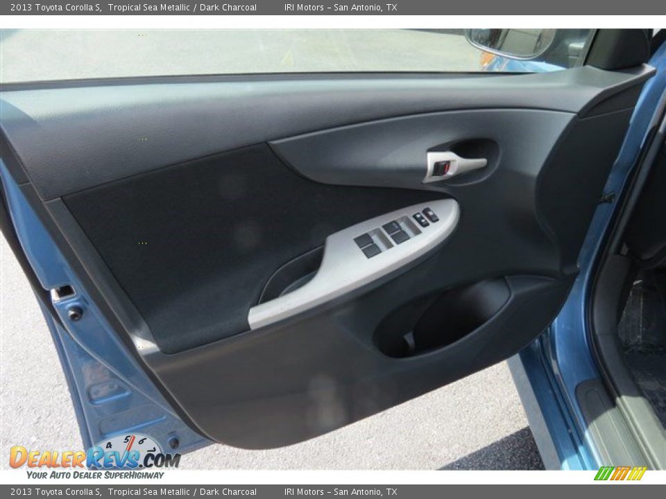 2013 Toyota Corolla S Tropical Sea Metallic / Dark Charcoal Photo #10