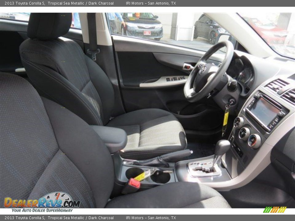 2013 Toyota Corolla S Tropical Sea Metallic / Dark Charcoal Photo #13