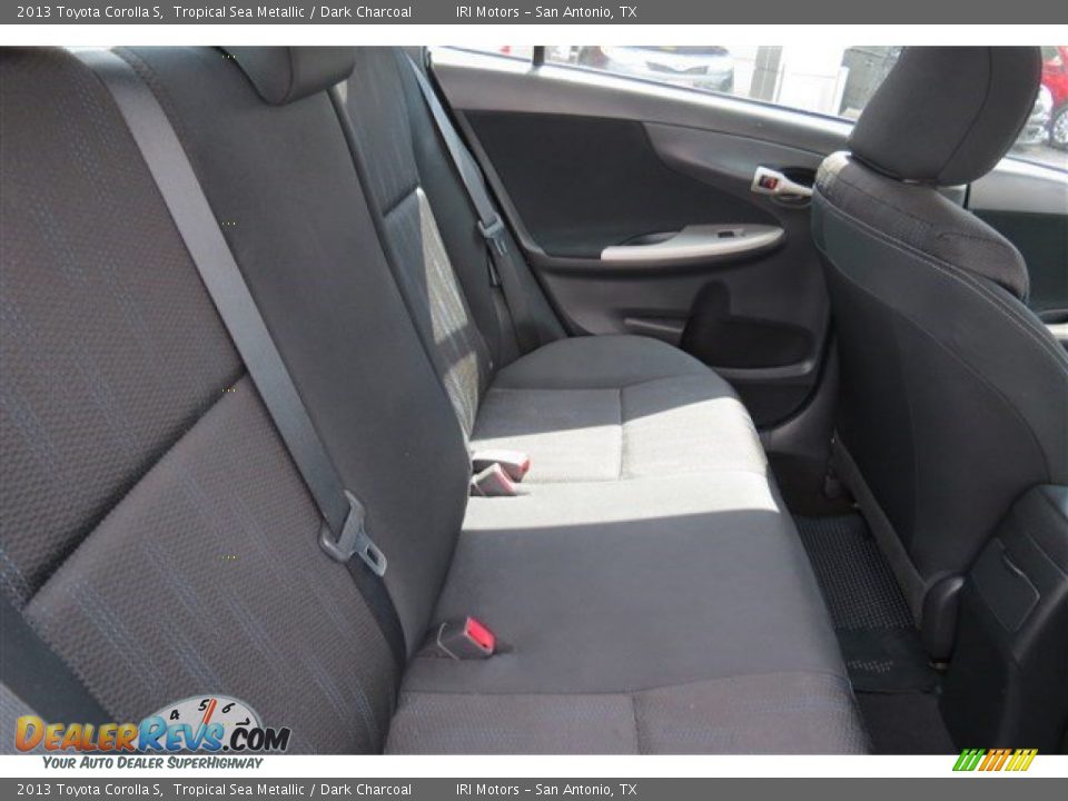 2013 Toyota Corolla S Tropical Sea Metallic / Dark Charcoal Photo #14