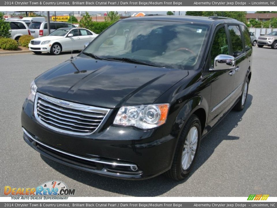 2014 Chrysler Town & Country Limited Brilliant Black Crystal Pearl / Dark Frost Beige/Medium Frost Beige Photo #1