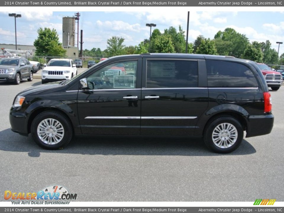2014 Chrysler Town & Country Limited Brilliant Black Crystal Pearl / Dark Frost Beige/Medium Frost Beige Photo #3