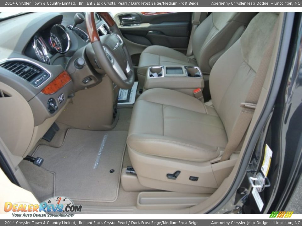 2014 Chrysler Town & Country Limited Brilliant Black Crystal Pearl / Dark Frost Beige/Medium Frost Beige Photo #8