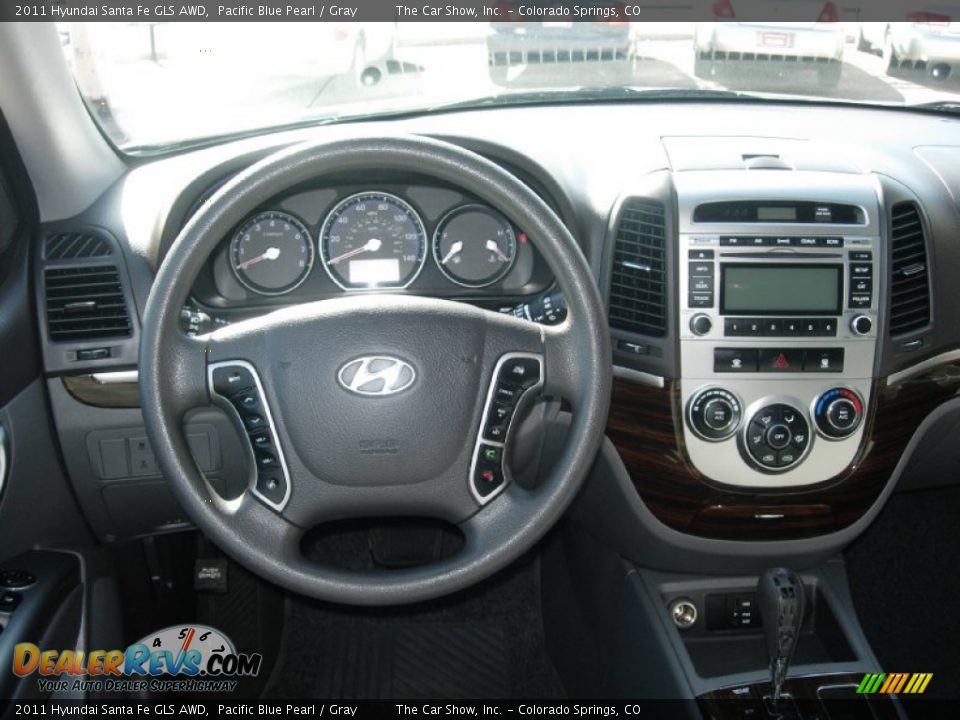 2011 Hyundai Santa Fe GLS AWD Pacific Blue Pearl / Gray Photo #2