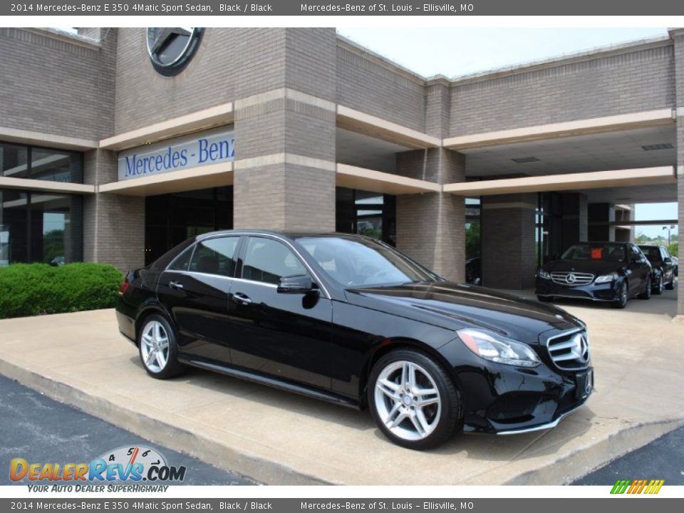 2014 Mercedes-Benz E 350 4Matic Sport Sedan Black / Black Photo #1