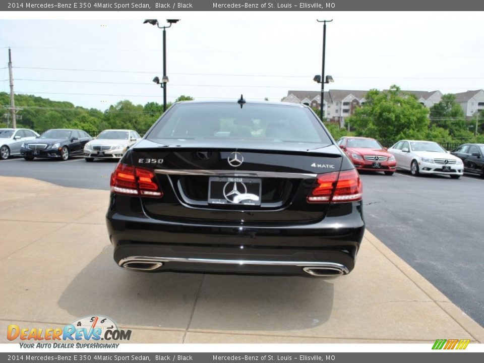 2014 Mercedes-Benz E 350 4Matic Sport Sedan Black / Black Photo #11