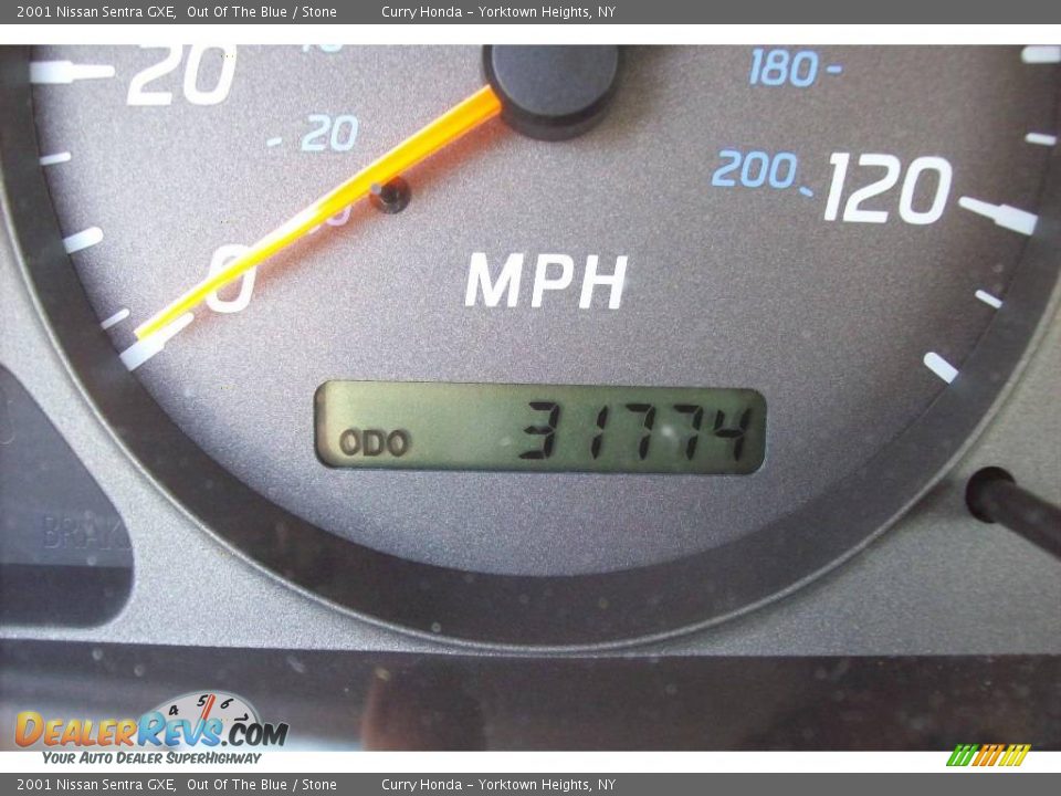 2001 Nissan Sentra GXE Out Of The Blue / Stone Photo #4