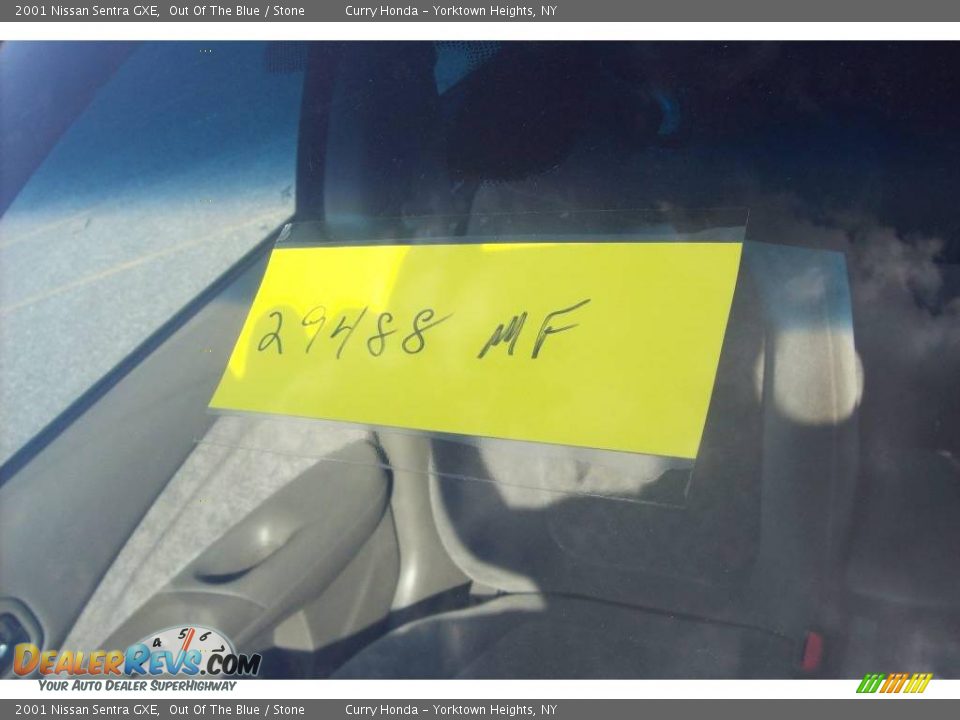2001 Nissan Sentra GXE Out Of The Blue / Stone Photo #25