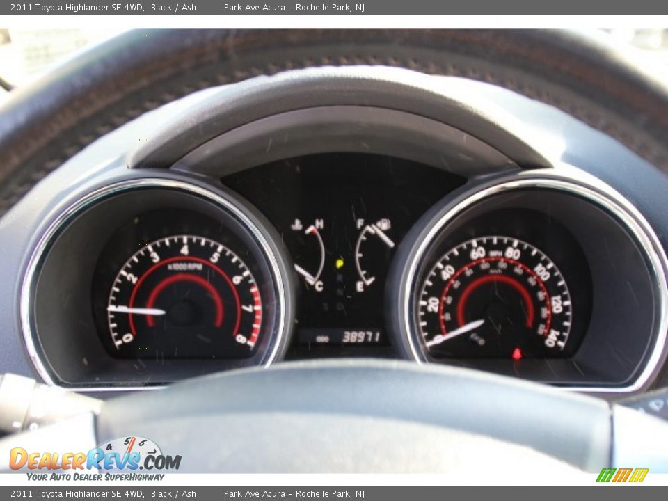 2011 Toyota Highlander SE 4WD Black / Ash Photo #19