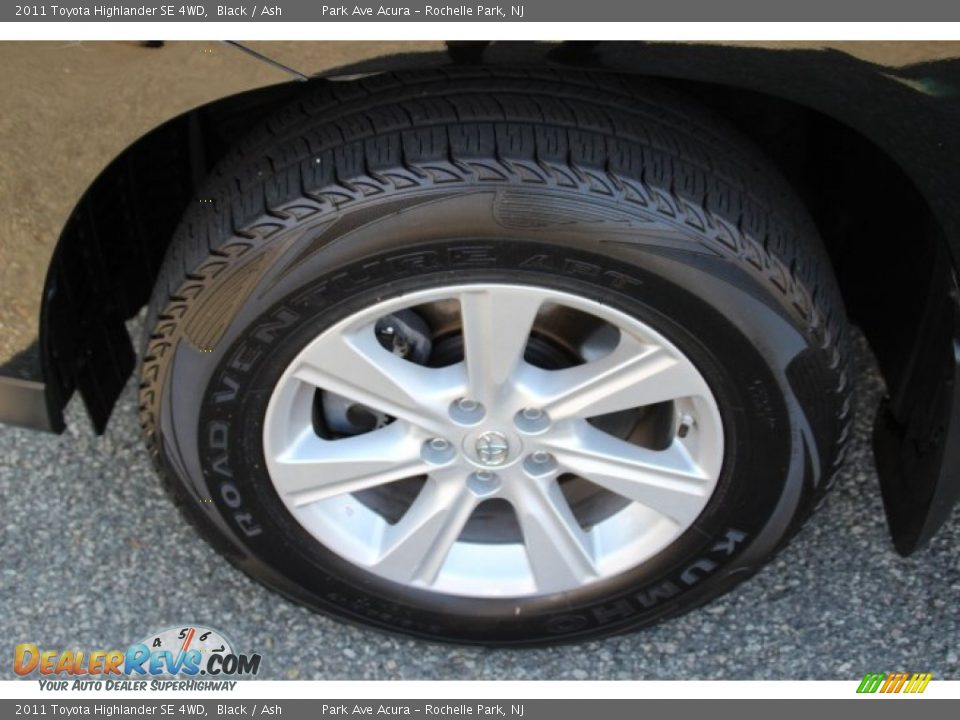 2011 Toyota Highlander SE 4WD Black / Ash Photo #33