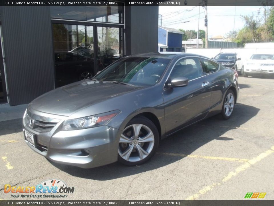 2011 Honda Accord EX-L V6 Coupe Polished Metal Metallic / Black Photo #1