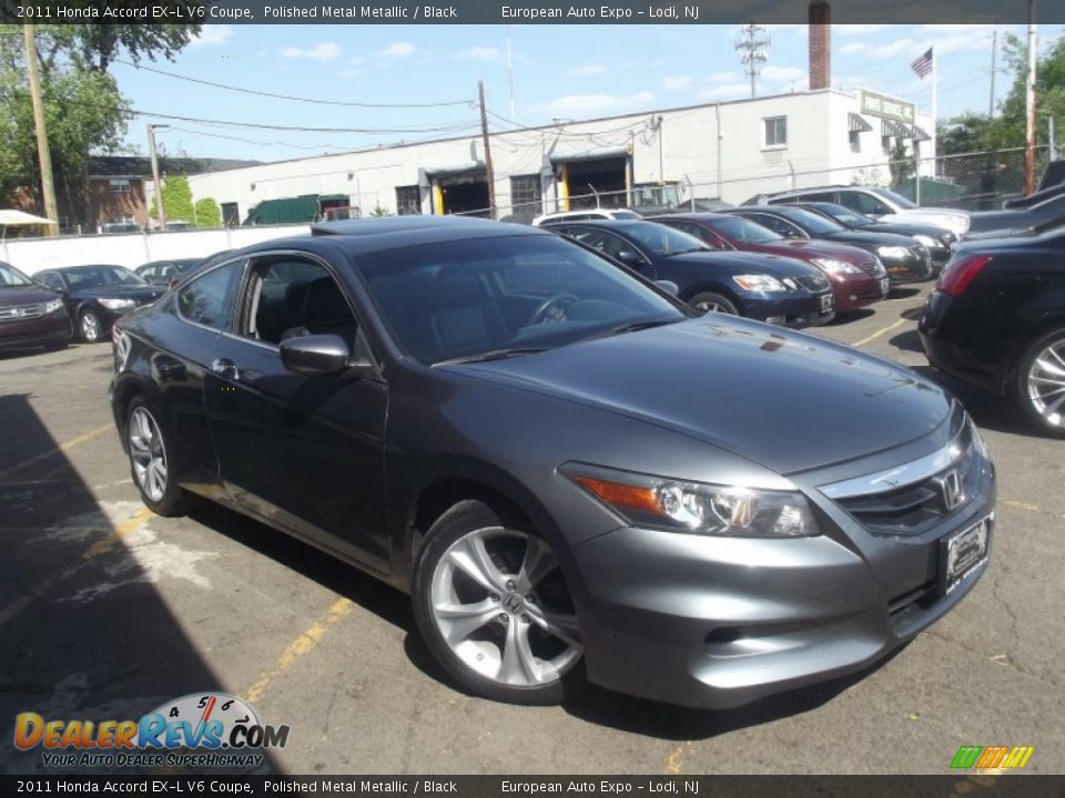 2011 Honda Accord EX-L V6 Coupe Polished Metal Metallic / Black Photo #2