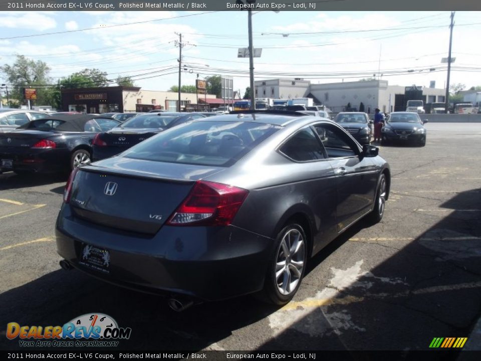 2011 Honda Accord EX-L V6 Coupe Polished Metal Metallic / Black Photo #4
