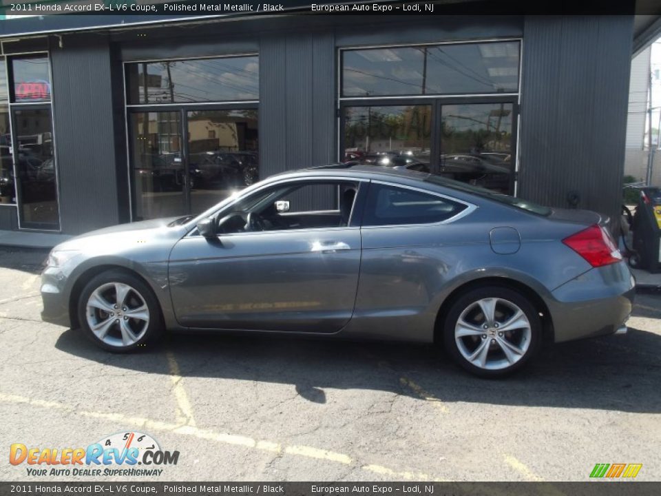 2011 Honda Accord EX-L V6 Coupe Polished Metal Metallic / Black Photo #5