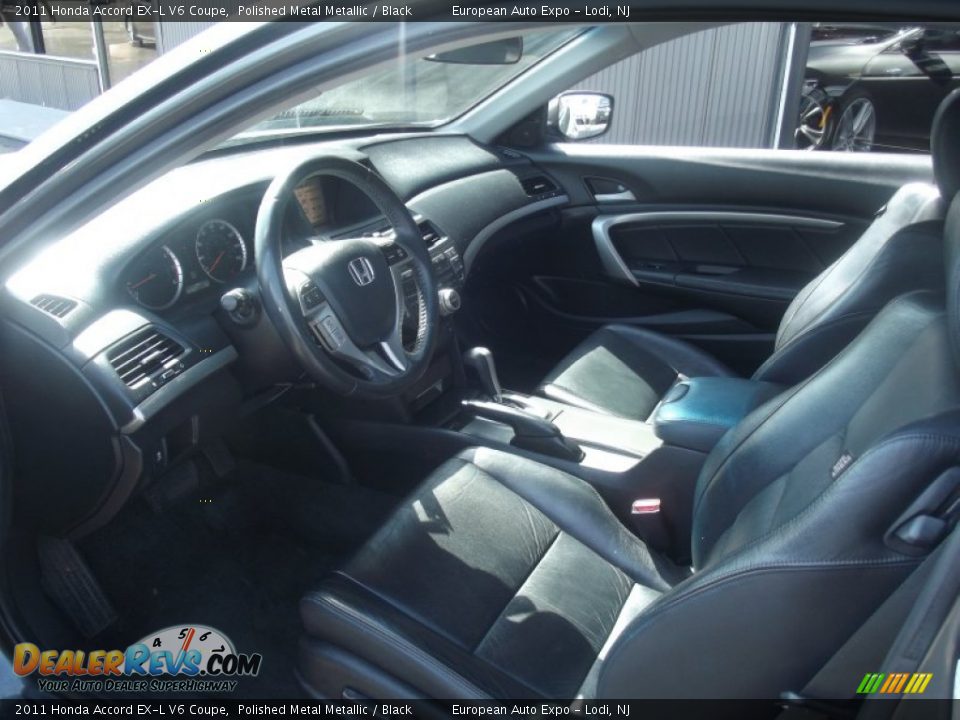 2011 Honda Accord EX-L V6 Coupe Polished Metal Metallic / Black Photo #6