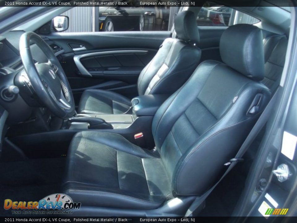 2011 Honda Accord EX-L V6 Coupe Polished Metal Metallic / Black Photo #7