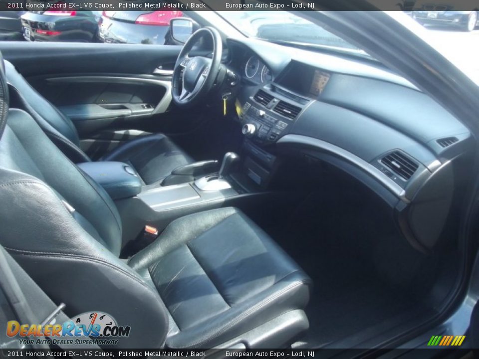 2011 Honda Accord EX-L V6 Coupe Polished Metal Metallic / Black Photo #8