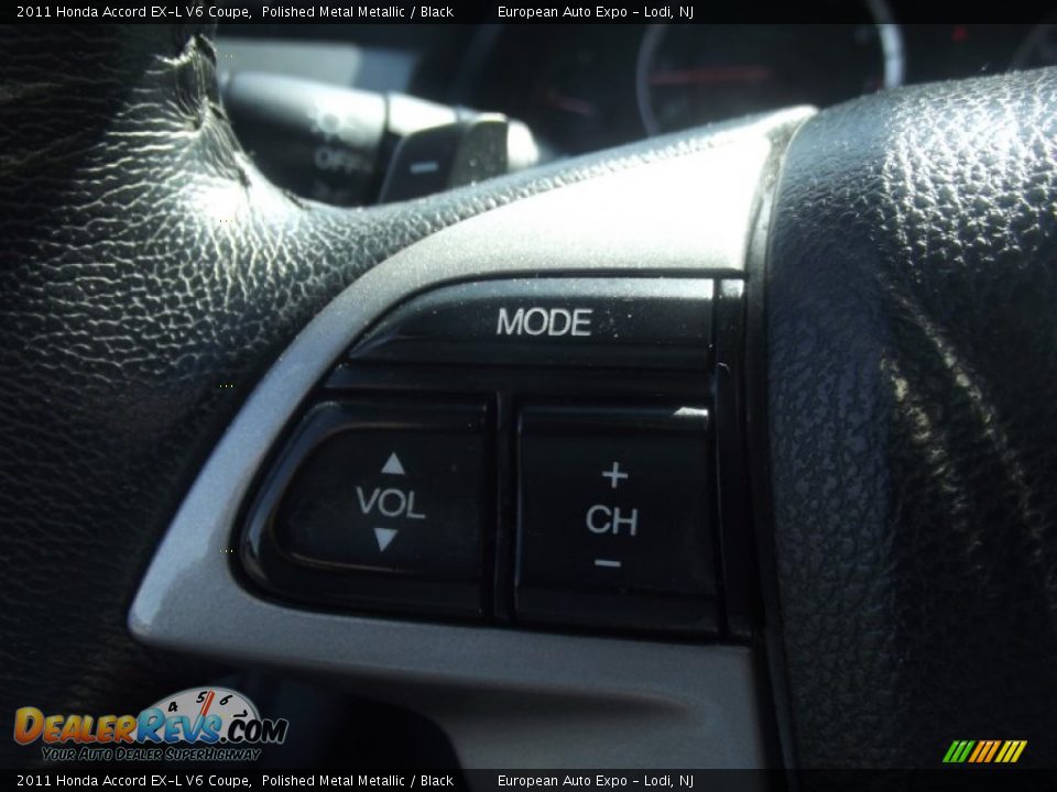 2011 Honda Accord EX-L V6 Coupe Polished Metal Metallic / Black Photo #17