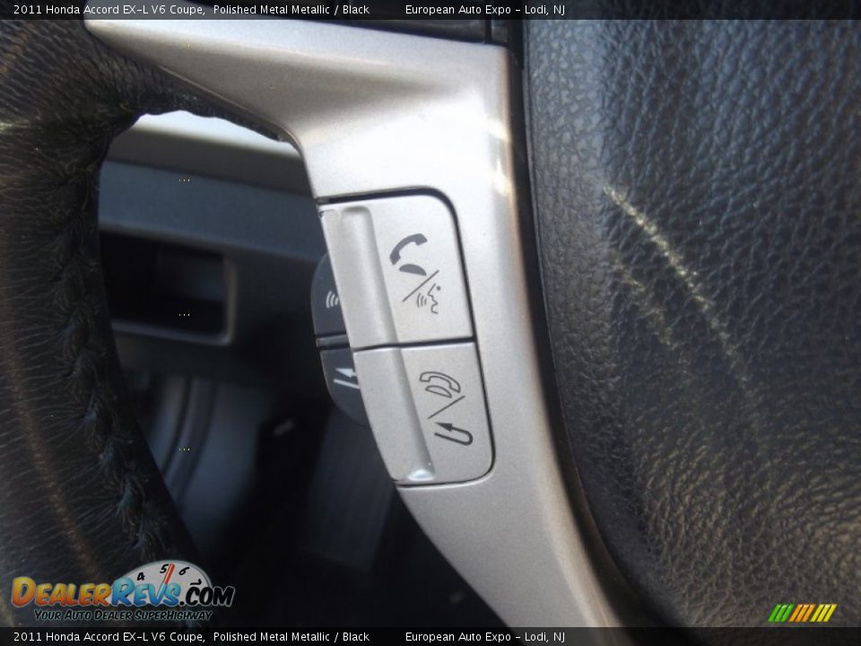 2011 Honda Accord EX-L V6 Coupe Polished Metal Metallic / Black Photo #18