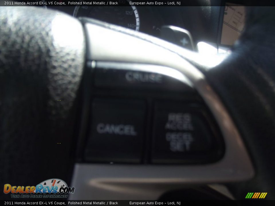 2011 Honda Accord EX-L V6 Coupe Polished Metal Metallic / Black Photo #19