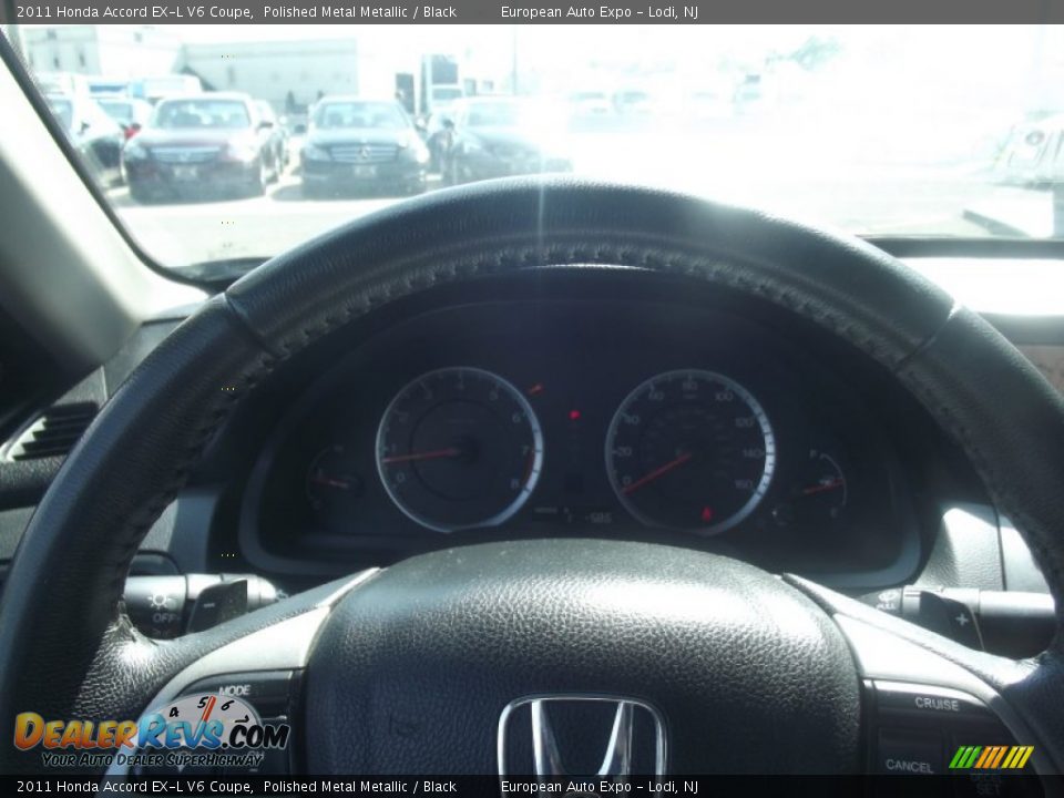 2011 Honda Accord EX-L V6 Coupe Polished Metal Metallic / Black Photo #23