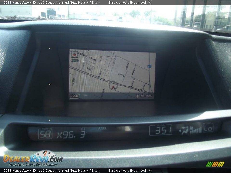 2011 Honda Accord EX-L V6 Coupe Polished Metal Metallic / Black Photo #25
