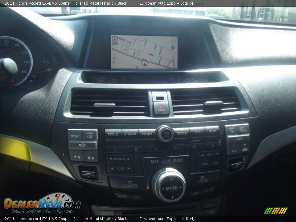 2011 Honda Accord EX-L V6 Coupe Polished Metal Metallic / Black Photo #26