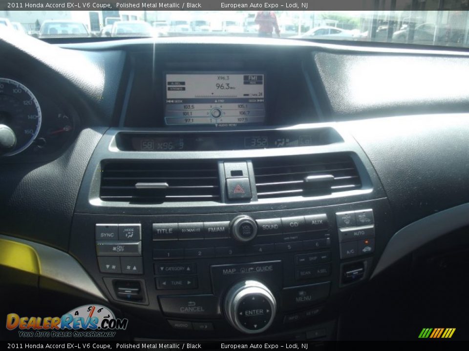 2011 Honda Accord EX-L V6 Coupe Polished Metal Metallic / Black Photo #27