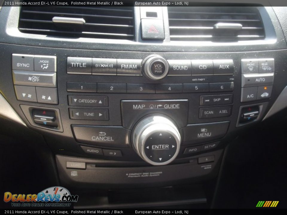 2011 Honda Accord EX-L V6 Coupe Polished Metal Metallic / Black Photo #28