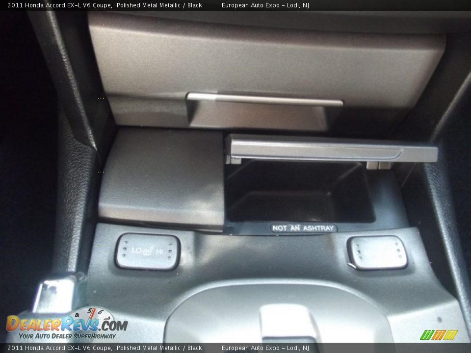2011 Honda Accord EX-L V6 Coupe Polished Metal Metallic / Black Photo #31