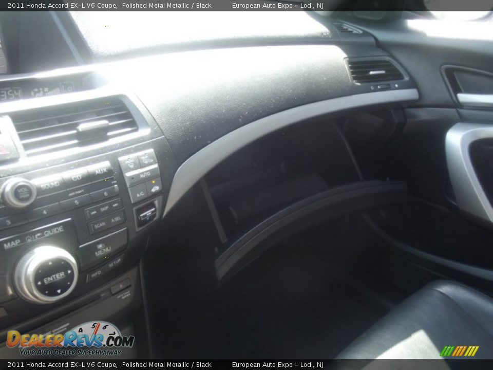 2011 Honda Accord EX-L V6 Coupe Polished Metal Metallic / Black Photo #36
