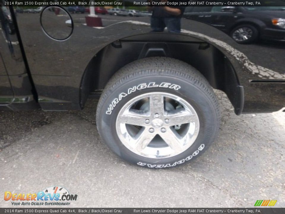 2014 Ram 1500 Express Quad Cab 4x4 Black / Black/Diesel Gray Photo #9