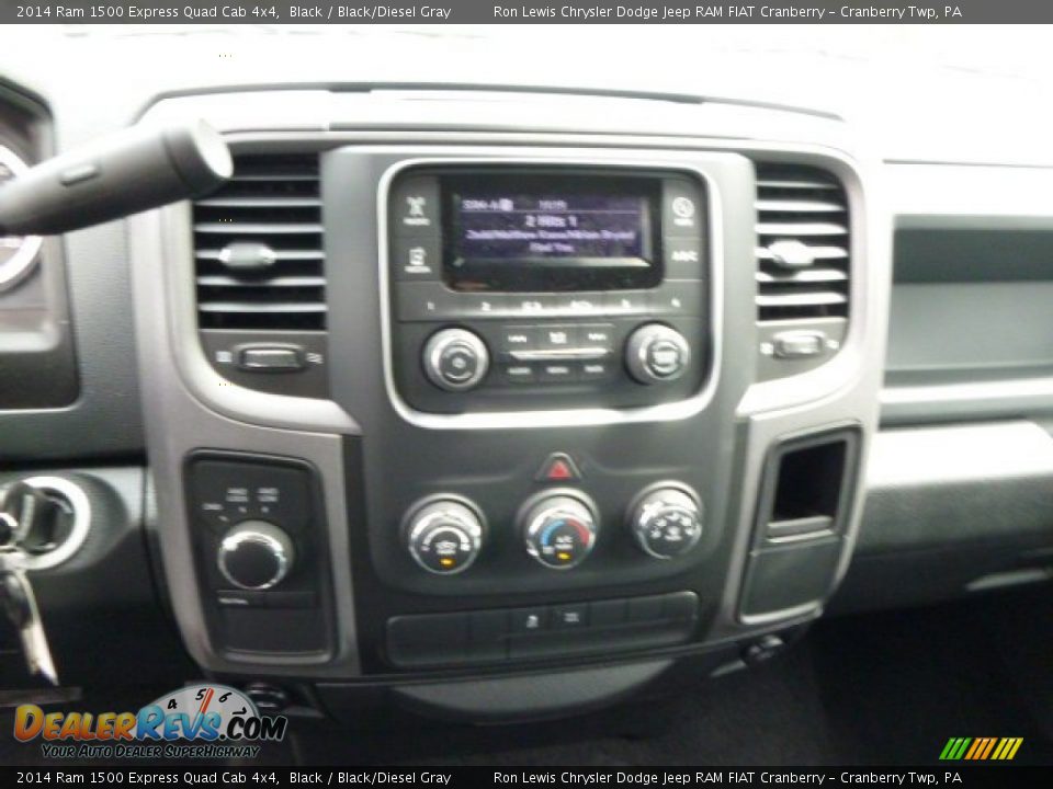 2014 Ram 1500 Express Quad Cab 4x4 Black / Black/Diesel Gray Photo #16