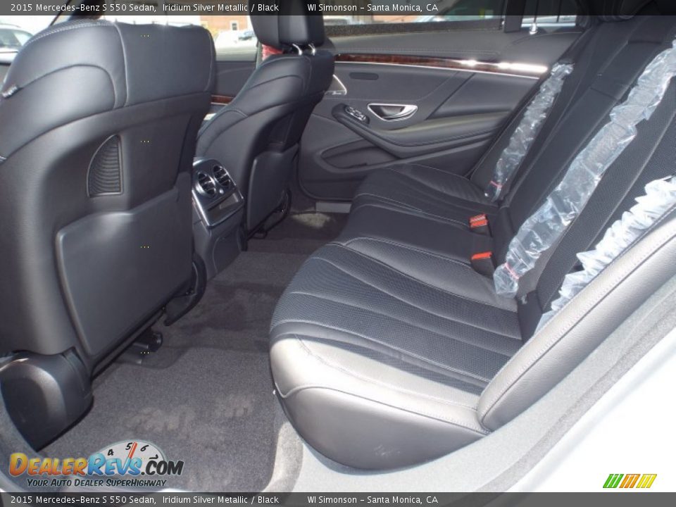 Rear Seat of 2015 Mercedes-Benz S 550 Sedan Photo #8