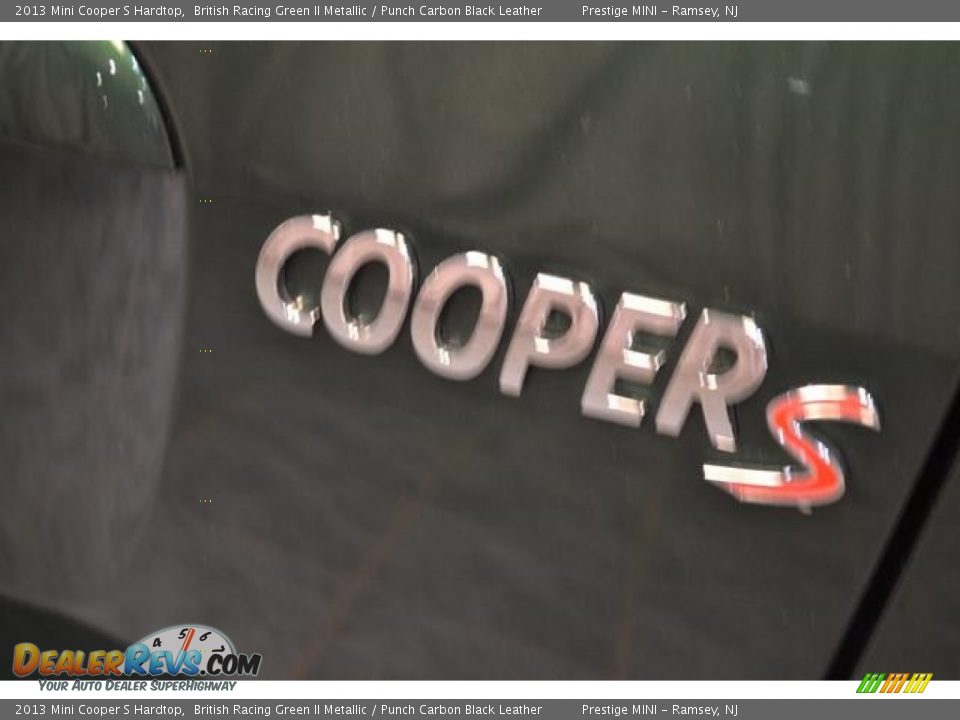 2013 Mini Cooper S Hardtop British Racing Green II Metallic / Punch Carbon Black Leather Photo #14