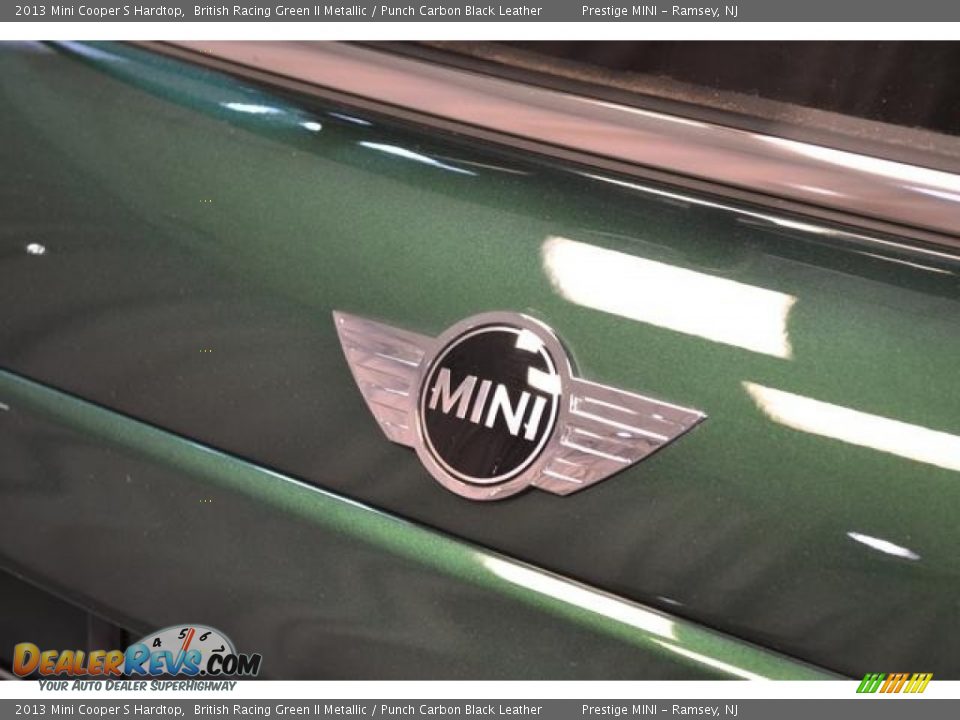 2013 Mini Cooper S Hardtop British Racing Green II Metallic / Punch Carbon Black Leather Photo #15