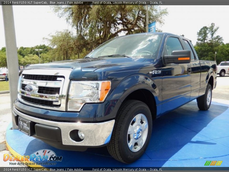 2014 Ford F150 XLT SuperCab Blue Jeans / Pale Adobe Photo #1