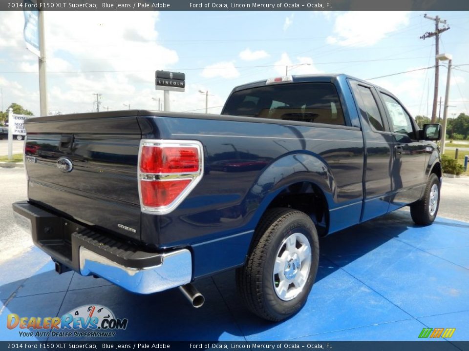 2014 Ford F150 XLT SuperCab Blue Jeans / Pale Adobe Photo #3