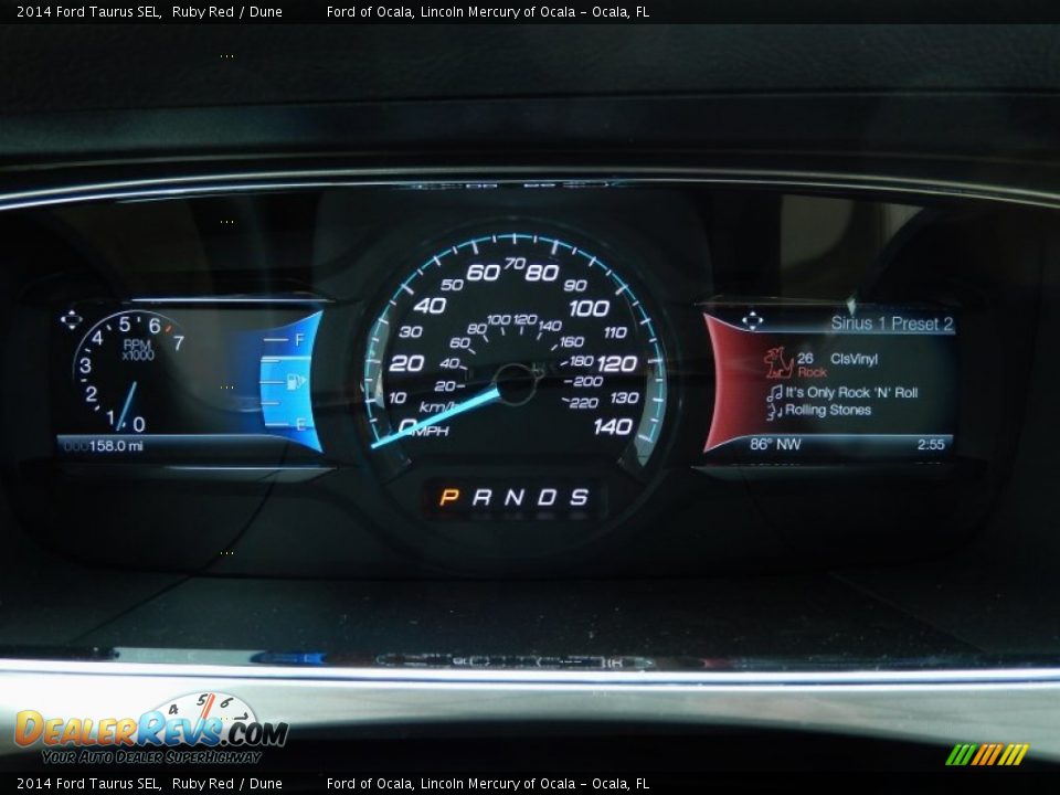 2014 Ford Taurus SEL Ruby Red / Dune Photo #9