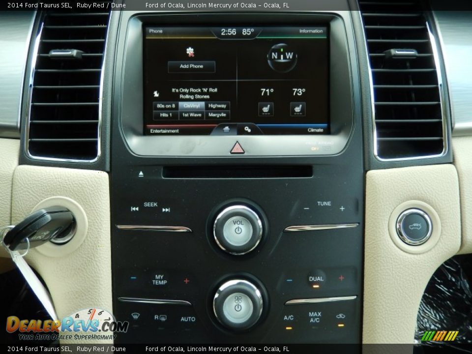 2014 Ford Taurus SEL Ruby Red / Dune Photo #10