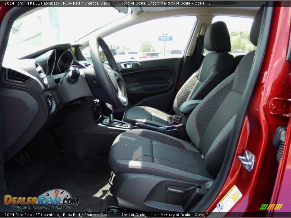 2014 Ford Fiesta SE Hatchback Ruby Red / Charcoal Black Photo #6