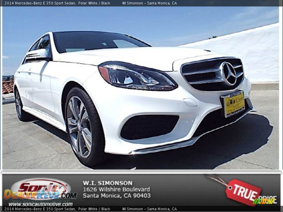2014 Mercedes-Benz E 350 Sport Sedan Polar White / Black Photo #1