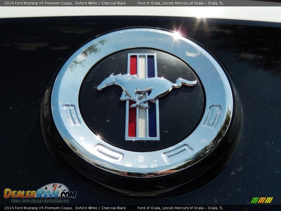 2014 Ford Mustang V6 Premium Coupe Oxford White / Charcoal Black Photo #4