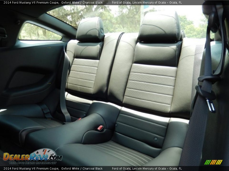 2014 Ford Mustang V6 Premium Coupe Oxford White / Charcoal Black Photo #7