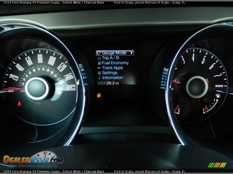 2014 Ford Mustang V6 Premium Coupe Oxford White / Charcoal Black Photo #9