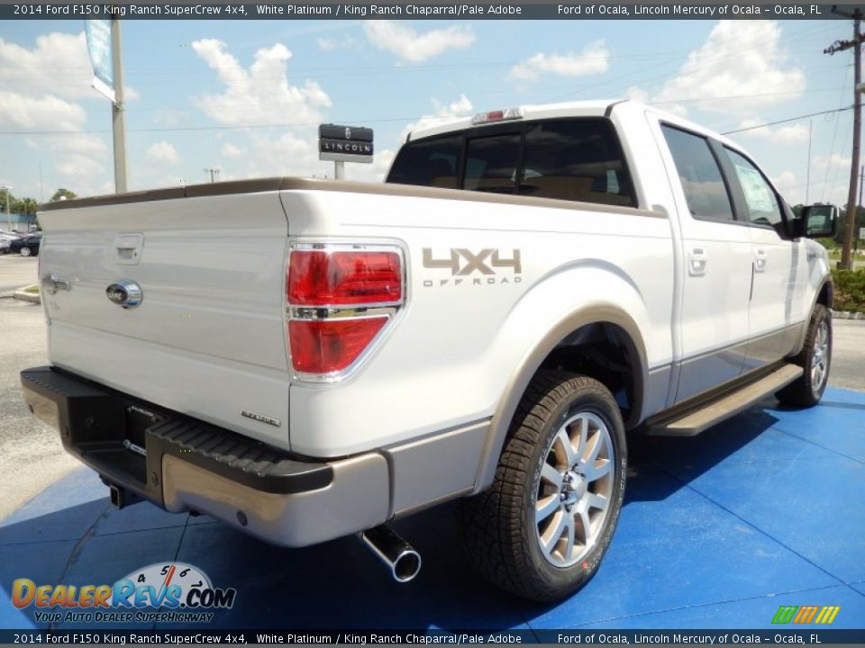 2014 Ford F150 King Ranch SuperCrew 4x4 White Platinum / King Ranch Chaparral/Pale Adobe Photo #3