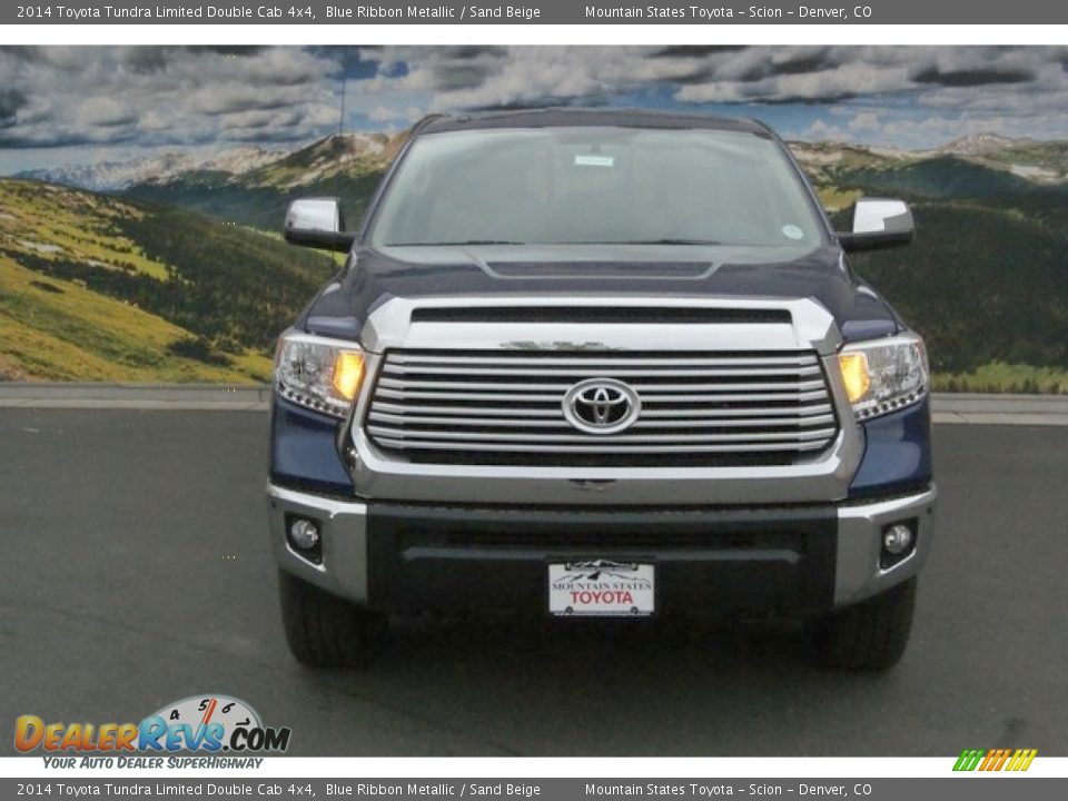 2014 Toyota Tundra Limited Double Cab 4x4 Blue Ribbon Metallic / Sand Beige Photo #2