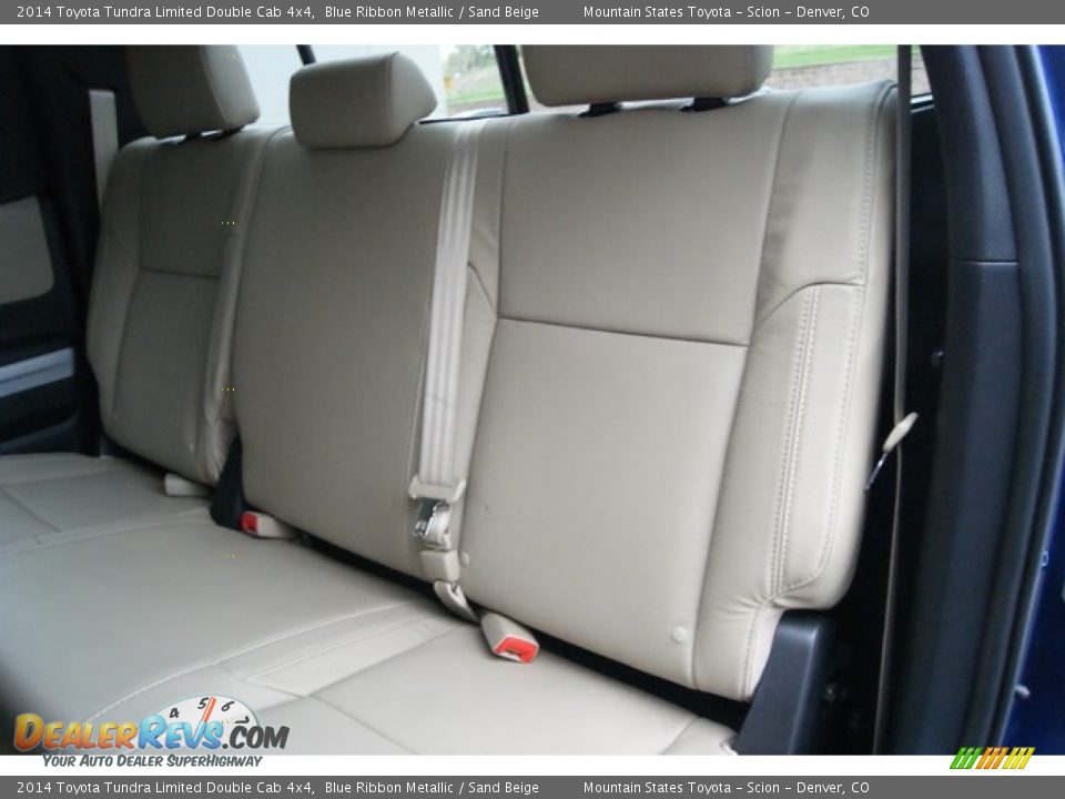 2014 Toyota Tundra Limited Double Cab 4x4 Blue Ribbon Metallic / Sand Beige Photo #9