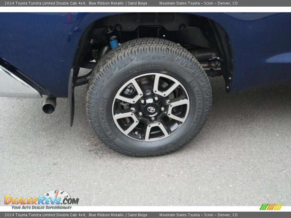 2014 Toyota Tundra Limited Double Cab 4x4 Blue Ribbon Metallic / Sand Beige Photo #11